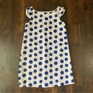 Janie & Jack Polka Dot Cotton Ruffle Sleeve Dress